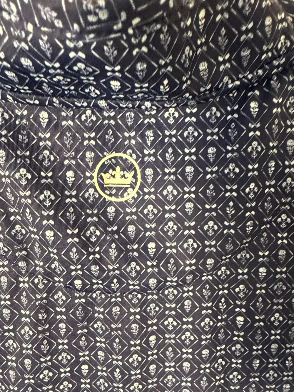 Peter Millar Women's Quarter Zip Blue Pattern Top 124th US Open Pinehurst Size S - Picture 4 of 9